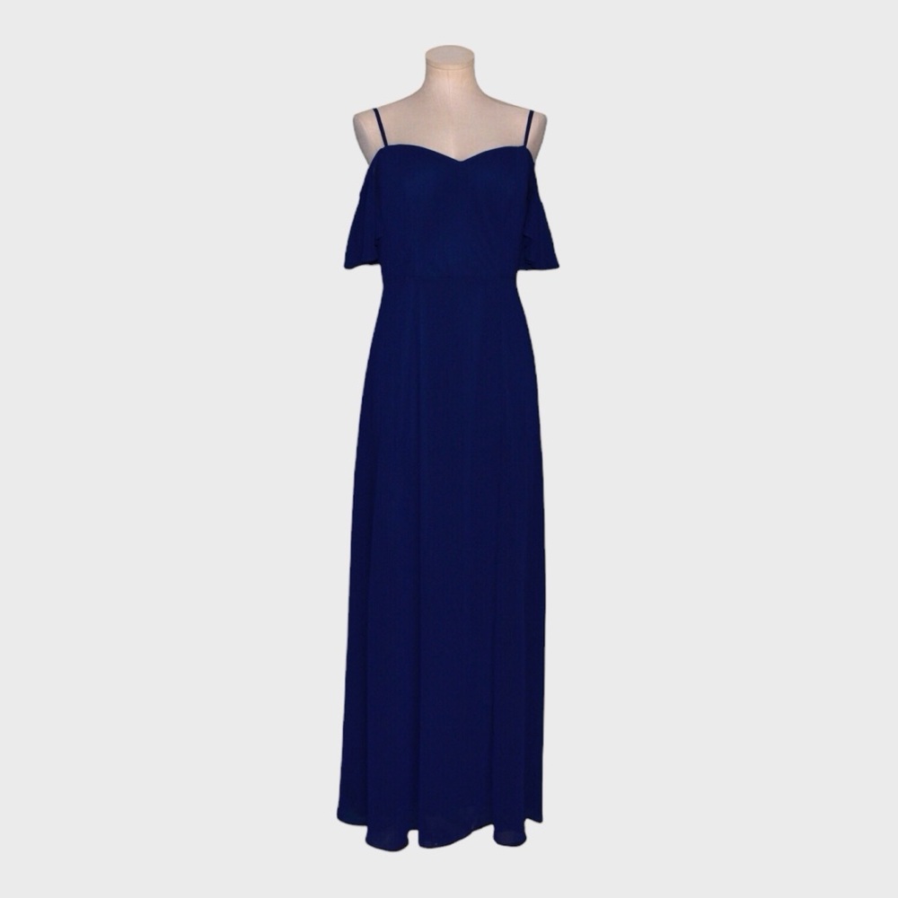 Ever Pretty Royal Blue Off Shoulder Maxi Formal Dress